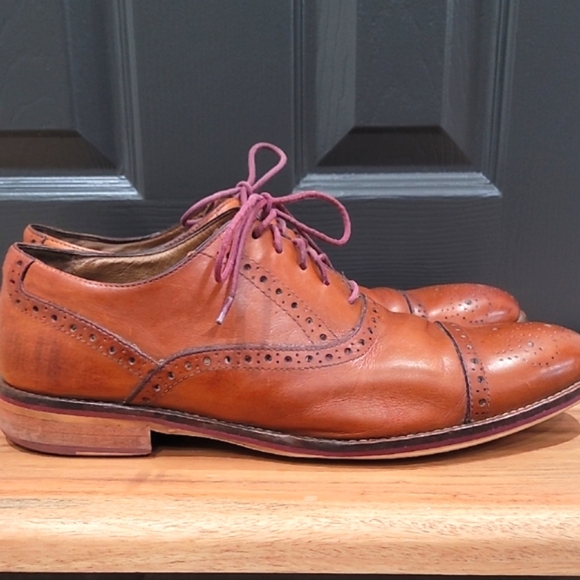 Johnston & Murphy Brown Leather Men's Derbys - Picture 5 of 7